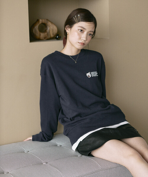 「Firsthand」 スウェットカットソー ONE SIZE グレー レディース_画像7