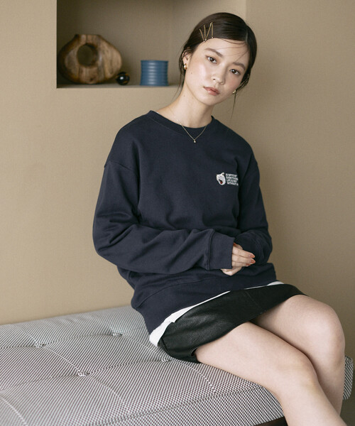 「Firsthand」 スウェットカットソー ONE SIZE グレー レディース_画像8