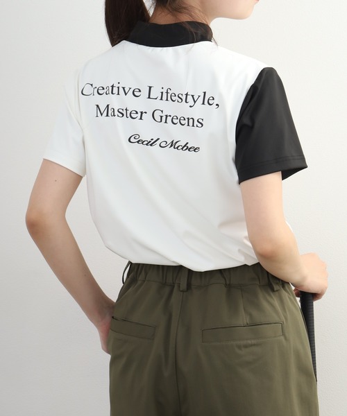 セシルマクビー CECIL Mc BEE トップス ブラウス 半袖 レディース 新品未使用 CECILMcBEE セシルマクビー トップス M ブラウス 千鳥柄