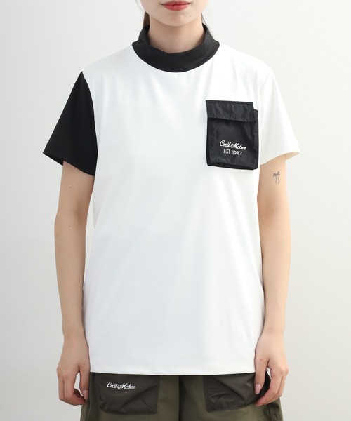 CECIL McBEE（セシルマクビー） tシャツ Outdoor Pocket Mock Neck Top