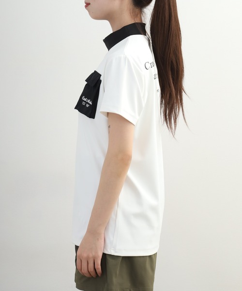CECIL McBEE（セシルマクビー） tシャツ Outdoor Pocket Mock Neck Top