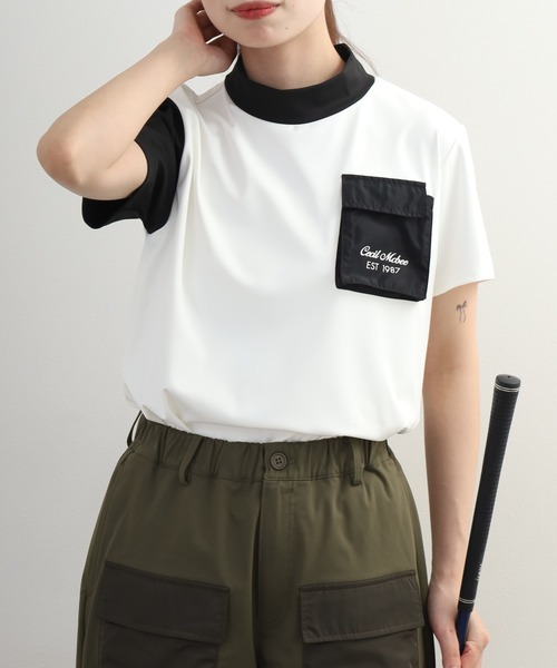 おまとめ 2点CECIL McBEE♡　TIGORAモックネック CECIL McBEE（セシルマクビー） tシャツ 半袖 Outdoor Pocket Mock