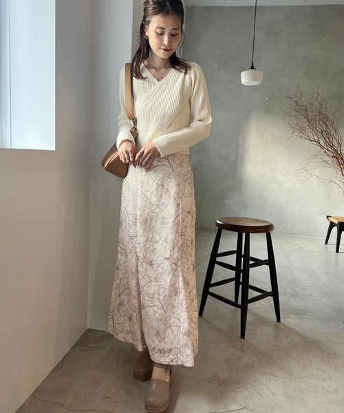 「one after another NICE CLAUP」 長袖ニット FREE アイボリー レディース_画像4
