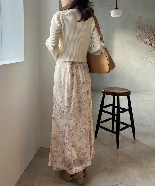 「one after another NICE CLAUP」 長袖ニット FREE アイボリー レディース_画像5