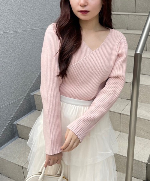 「one after another NICE CLAUP」 長袖ニット FREE アイボリー レディース_画像8