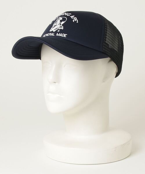A BATHING APE（アベイシングエイプ） キャップ FREE ネイビー メンズ