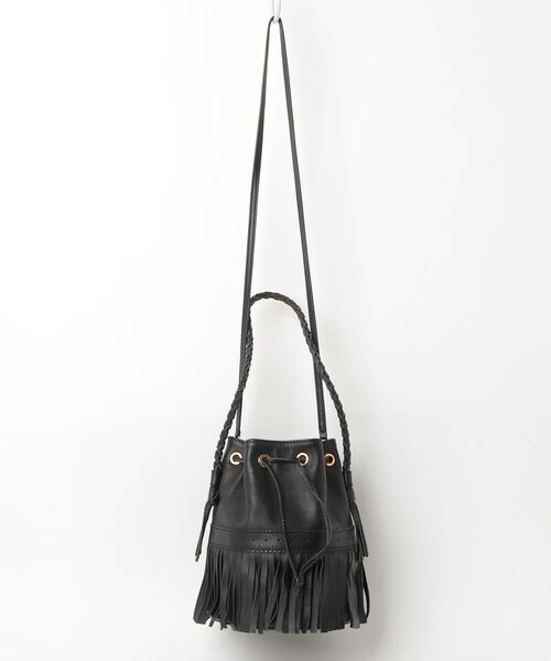 J&M Davidson ブラックショルダーバッグ J&M Davidson（J＆Mデヴィッドソン） 」 ショルダーバッグ FREE