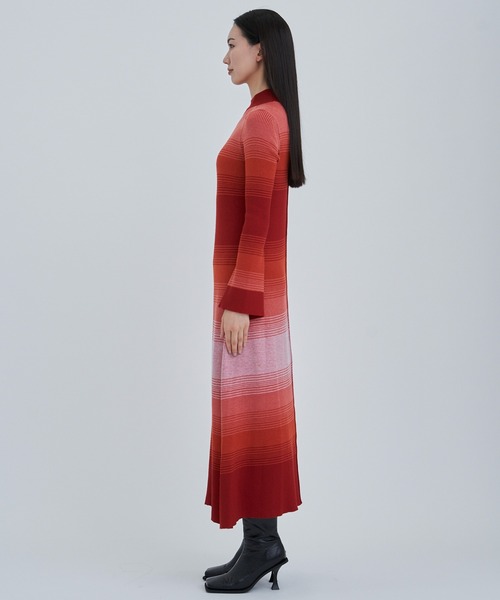 「WRAPINKNOT」 ニットワンピース 1 ブルー レディース_画像4