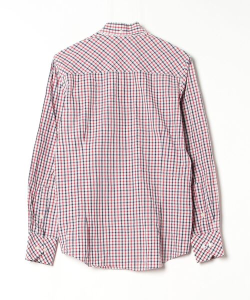 「Ben Sherman」 チェック柄長袖シャツ S レッド メンズ_画像2