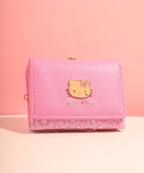 sanrio（サンリオ） ミニ 財布 日焼けキティ×アニマル柄口金財布
