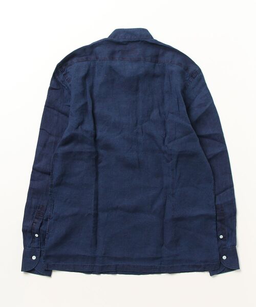 「BRILLA per il gusto」 長袖シャツ X-SMALL インディゴブルー メンズ_画像2