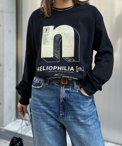 「mi via loca」 「GILDAN」長袖カットソー X-LARGE ホワイト レディース_画像5
