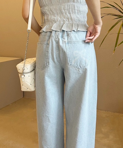 「one after another NICE CLAUP」 デニムパンツ SMALL ブルー レディース_画像3
