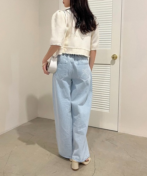 「one after another NICE CLAUP」 デニムパンツ SMALL ブルー レディース_画像6