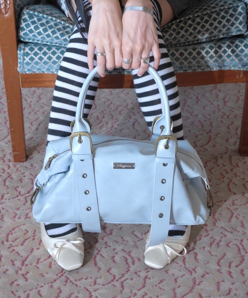 Smyeon ハンドバッグ Belt detail handbag/ベルトデザインハンドバッグ