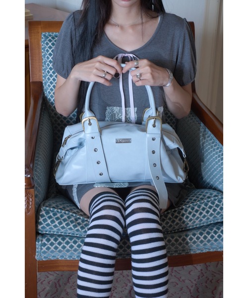 Smyeon ハンドバッグ Belt detail handbag/ベルトデザインハンドバッグ