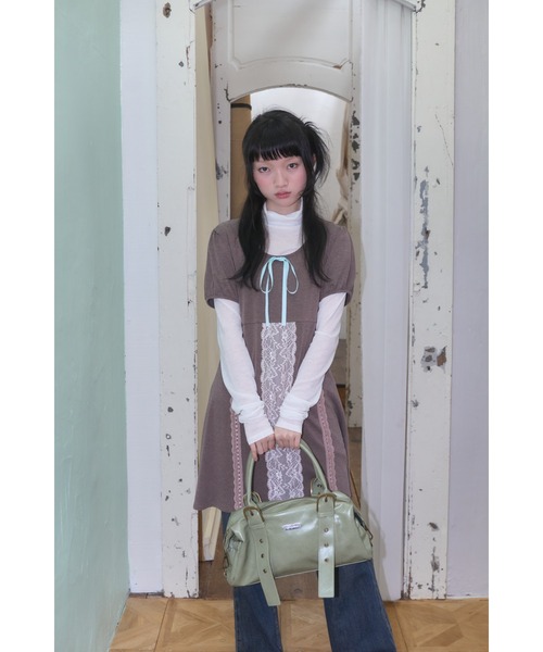 Smyeon ハンドバッグ Belt detail handbag/ベルトデザインハンドバッグ