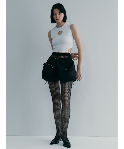 「SORIN」 ノースリーブトップス 38 レッド レディース_画像8