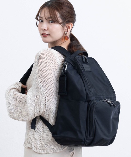 マザーズバッグ マザーズリュック(23L) WEEKEND 2層式 整理しやすい 2フロア 大容量の画像