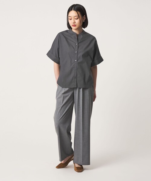 「A DAY IN THE LIFE UNITED ARROWS」 半袖ブラウス FREE ライトブルー レディース_画像3