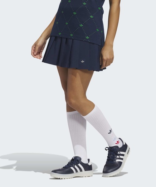 アディダス　 ゴルフ　プリーツスカート　ニット　スカート　M adidas（アディダス） スカート オリジナルスゴルフ プルオン プリーツ