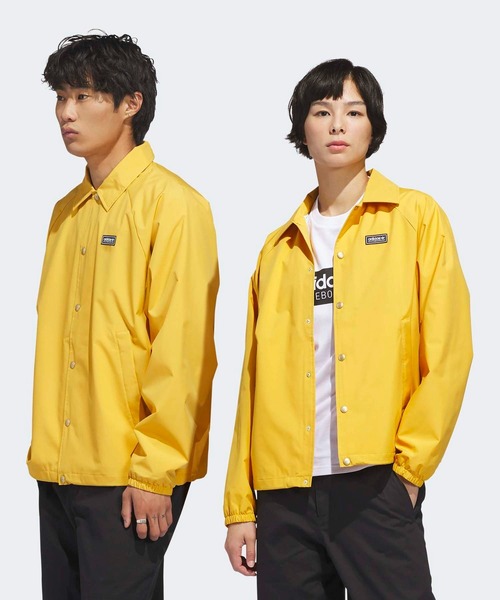 【極美品】アディダスCLIMAPROOFサイクルジャケットO蛍光黄自転車ウエア adidas（アディダス） ブルゾン アウター スケートボーディング コーチ