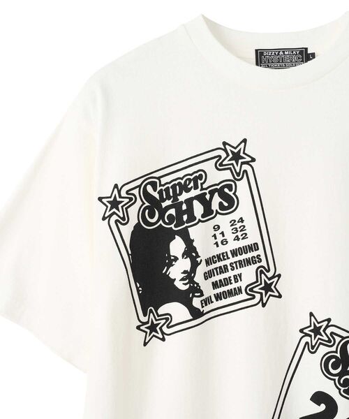 HYSTERIC GLAMOUR（ヒステリックグラマー） tシャツ HG GUITAR STRINGS