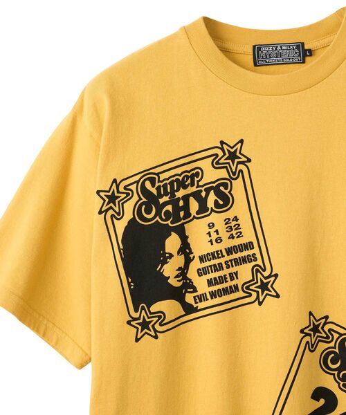 HYSTERIC GLAMOUR（ヒステリックグラマー） tシャツ HG GUITAR STRINGS