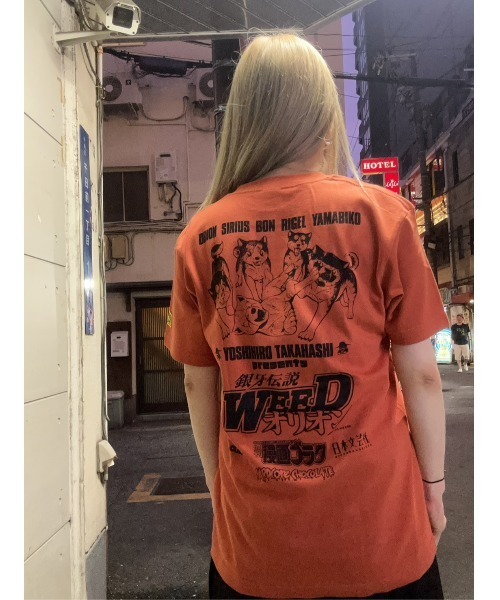 tシャツ 銀牙伝説WEEDオリオン(二子峠ヘイジーオレンジ) メンズ