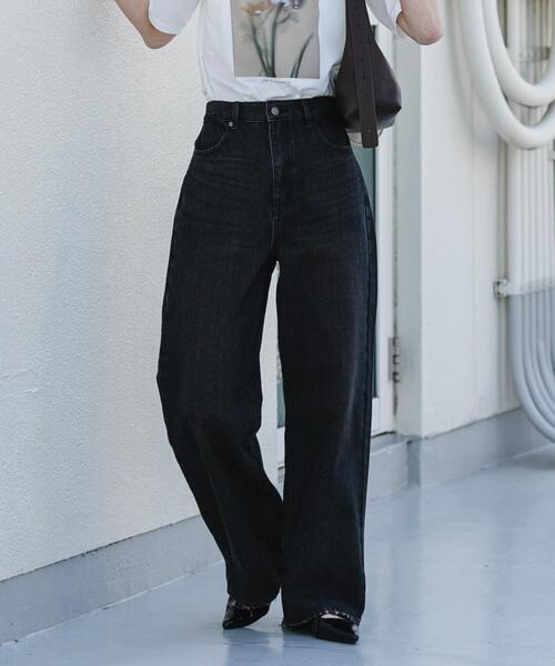 「SENSE OF PLACE by URBAN RESEARCH」 デニムパンツ LARGE インディゴブルー レディース_画像2