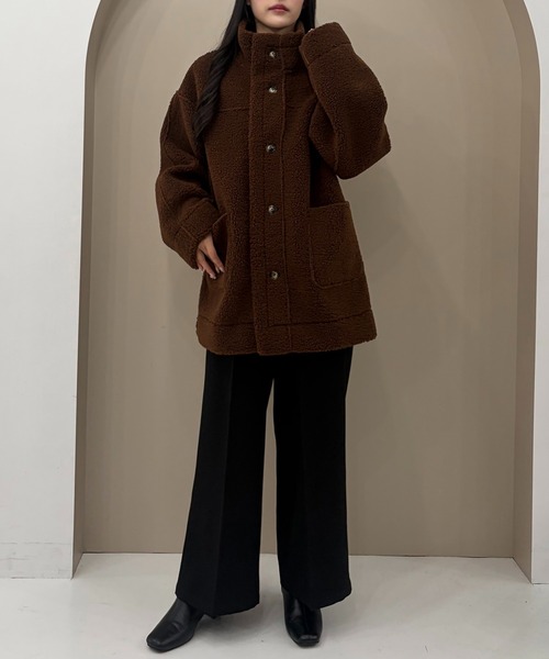 SOELA（ソエラ） ムートンコート ボアコート リバーシブルボアムートン