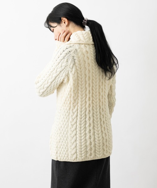 aran WOOLLEN MILLS（アランウーレンミルズ） カーディガン ケーブル