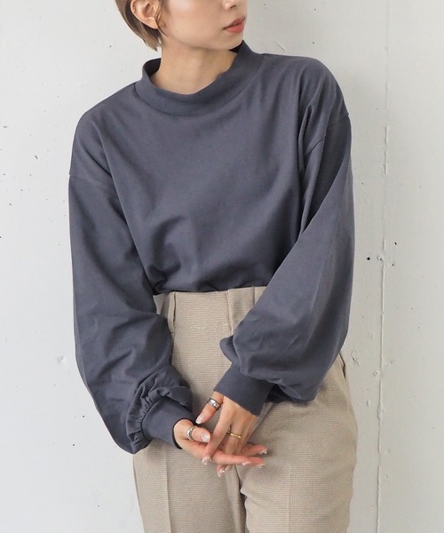 tシャツ 「ZOZO限定アイテム」モックネックボリューム袖ロンT レディース | tiptop | 12
