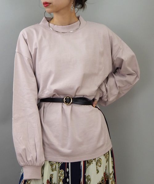 tシャツ 「ZOZO限定アイテム」モックネックボリューム袖ロンT レディース | tiptop | 09