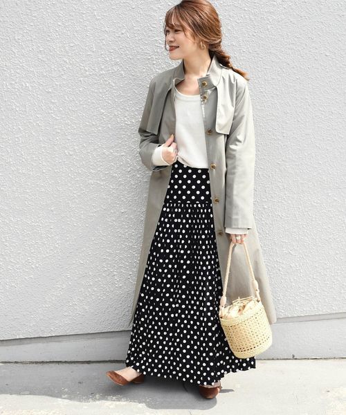 SHIPS スタンドカラートレンチコート SHIPS コート トレンチコート スタンドカラートレンチコート