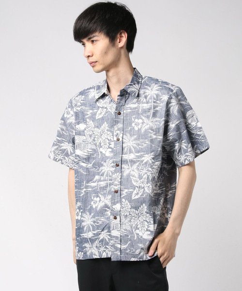 Kahiko（カヒコ） アロハシャツ シャツ 半袖 「Kahiko」TWO PALMS