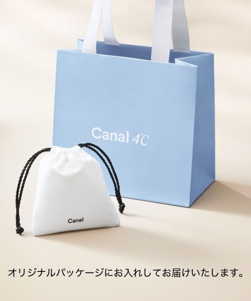 Canal 4 K18ホワイトゴールド フープピアス 保証書有り Canal4℃ ピアス K18ホワイトゴールド フープ レディース