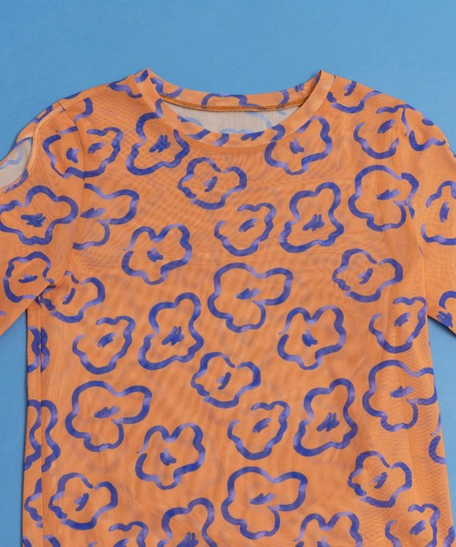 MAISON SPECIAL（メゾンスペシャル） tシャツ 半袖 フラワープリント