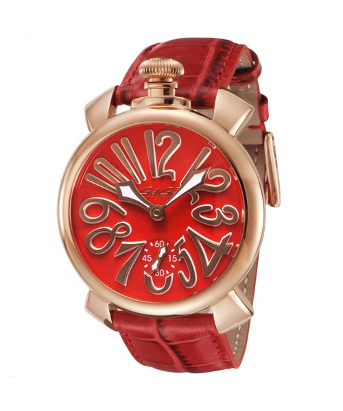 腕時計 GaGa MILANO/ガガミラノ MANUALE48MM 腕時計 501113S-RED メンズ