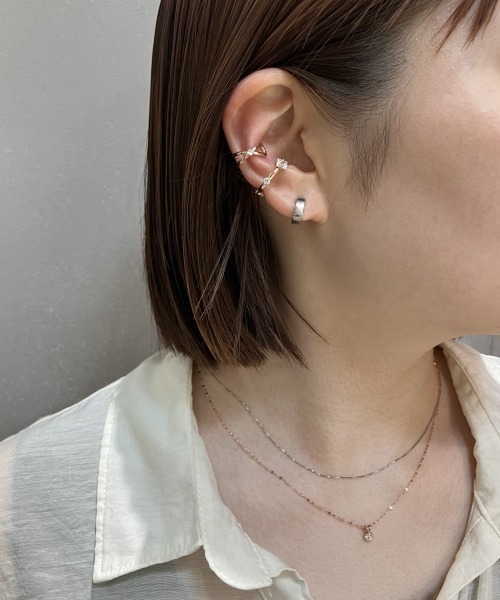ネックレス K10WG ベネチアンチェーン ネックレス レディースの画像