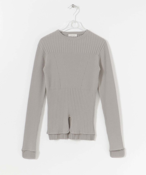 ニット セーター RIB FLOW CREW KNIT レディース