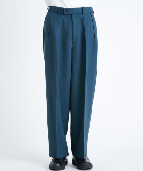 markaware DOUBLE PLEATED TROUSERS スラックス markaware スラックス DOUBLE PLEATED TROUSERS メンズ