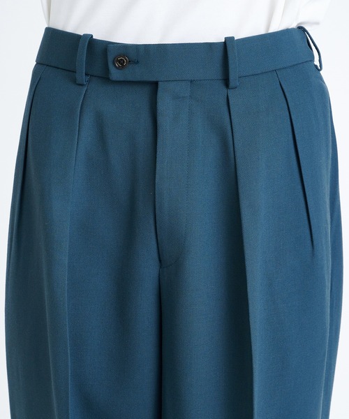 markaware スラックス DOUBLE PLEATED TROUSERS メンズ