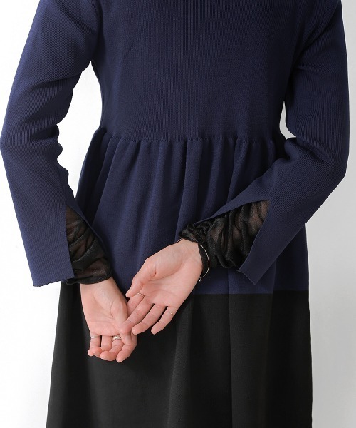 Bou jeloud ニットワンピース・パンツセット 楽天市場】【SALE／20%OFF】細ケーブルトップ&ニットワンピース