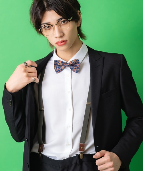 サスペンダー an meets zakka レトロナローサスペンダー メンズ