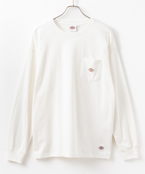 Dickies tシャツ 別注 胸ポケット ワンポイントロゴ ロング
