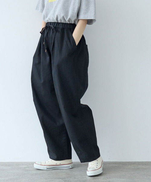 福袋売れ残りセール PAR ICI パンツ コットンツイル ボリュームパンツ レディース パンツ