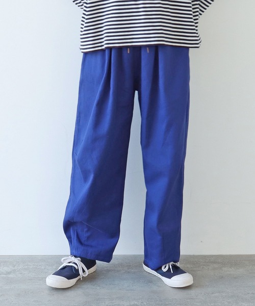 PAR ICI パンツ コットンツイル ボリュームパンツ レディース