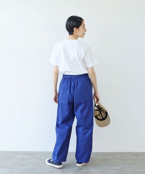 PAR ICI パンツ コットンツイル ボリュームパンツ レディース