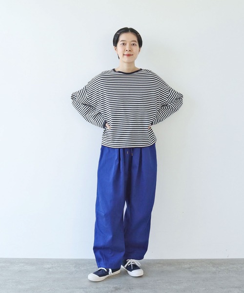 PAR ICI コットンツイル ボリュームパンツ カーキ PAR ICI パンツ コットンツイル ボリュームパンツ レディース